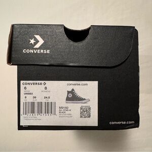 NWT Converse All Star Hi Black (M6/W8)